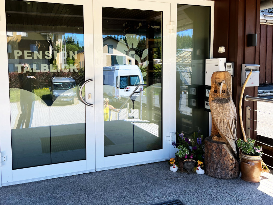 Eingang zur Pension Talblick